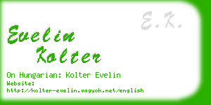 evelin kolter business card